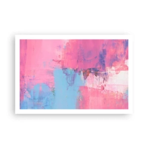 Poster - Rosa, Blau und eine Prise Licht - 91x61 cm