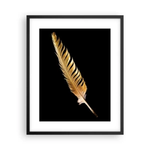 Poster in einem schwarzem Rahmen - Er hat ein ungewöhnliches Schreibtalent ... - 40x50 cm