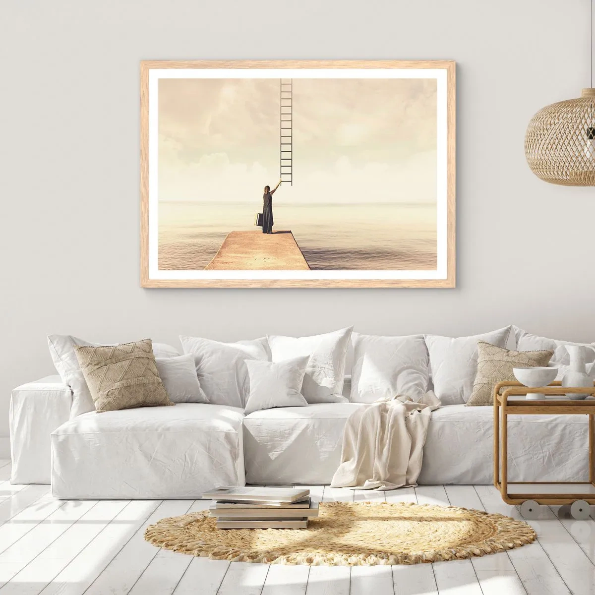 Poster in einem Rahmen aus heller Eiche - Eine magische Reise - 40x30 cm