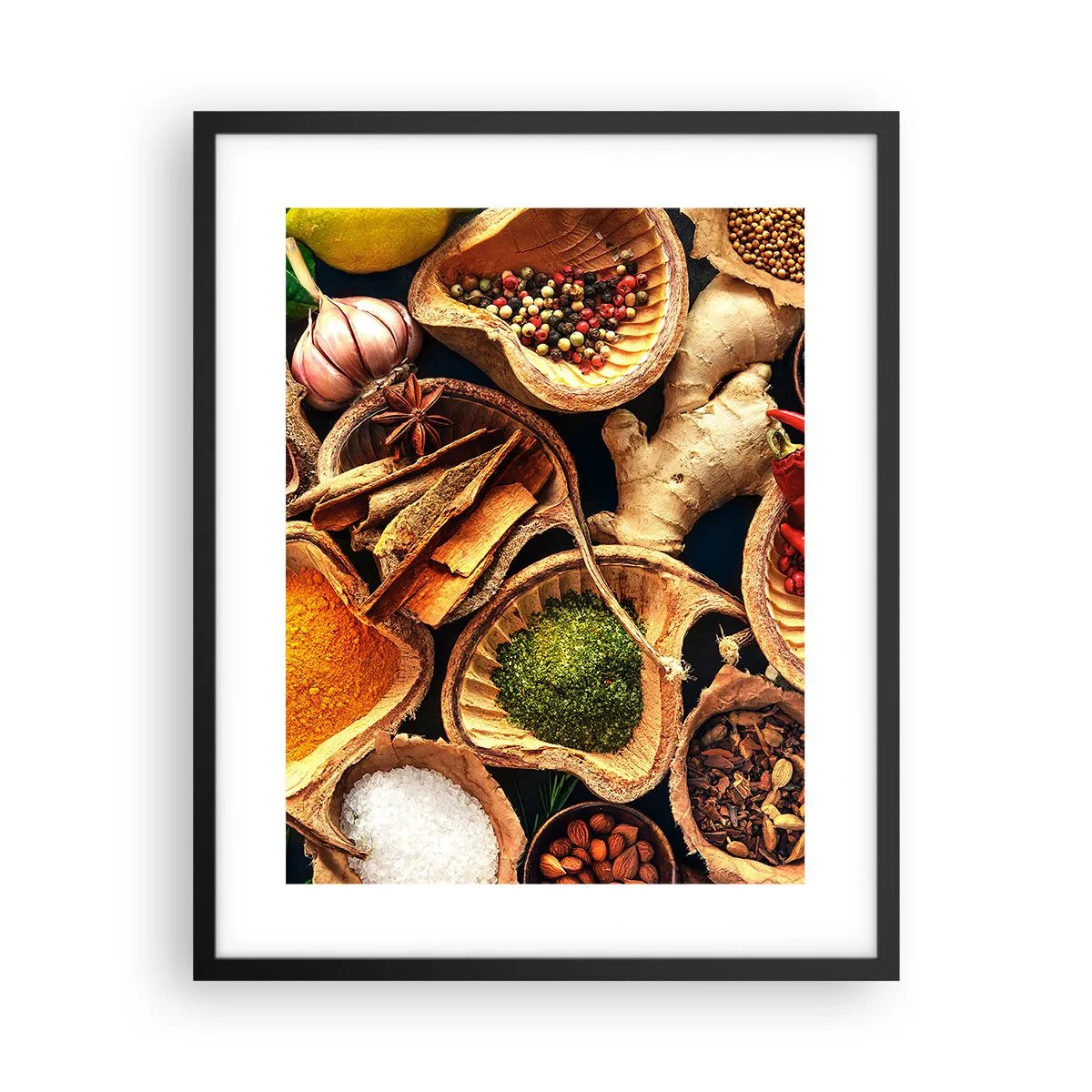 Poster in einem schwarzem Rahmen - Nimm was du willst - 40x50 cm