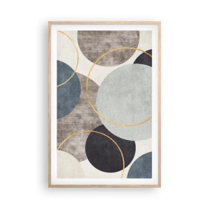 Poster in einem Rahmen aus heller Eiche - Rad für Rad - 61x91 cm