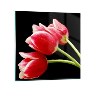 Glasbild - Bild auf glas - Ein Versprechen der reinen Liebe - 30x30 cm