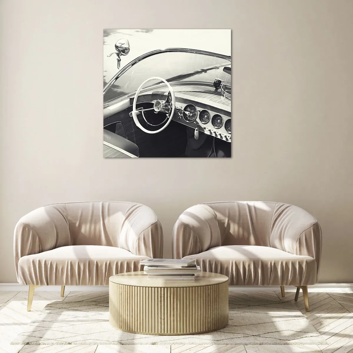 Glasbild - Bild auf glas - Wetter für die Reichen - 60x60 cm