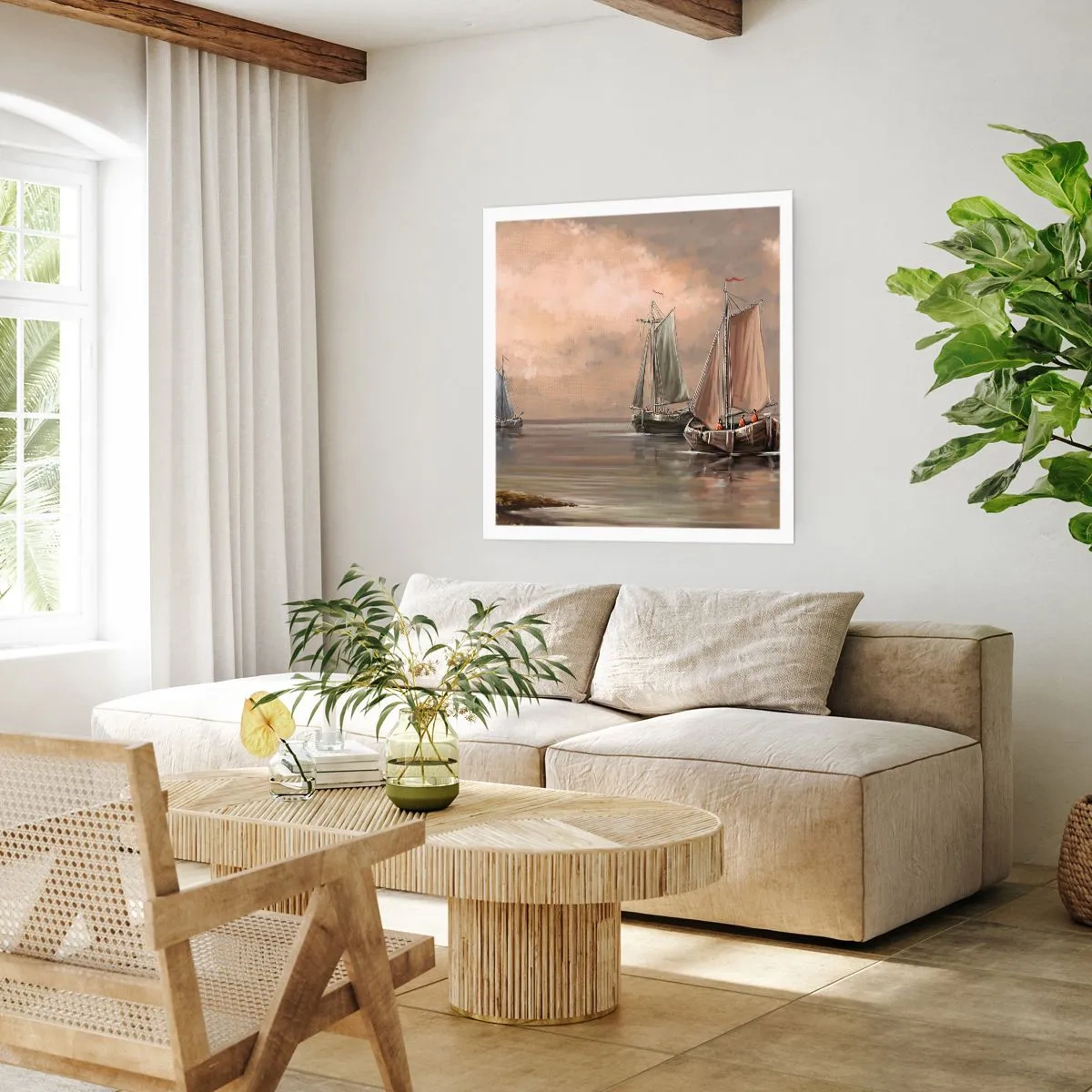 Poster - Die Rückkehr der Matrosen - 60x60 cm