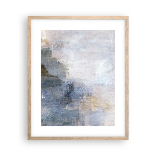 Poster in einem Rahmen aus heller Eiche - Farbtöne und Akkorde - 40x50 cm