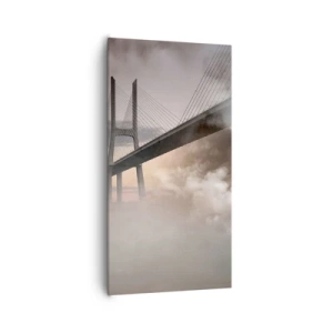 Bild auf Leinwand - Leinwandbild - Auf dem Fluss, den es nicht gibt - 65x120 cm