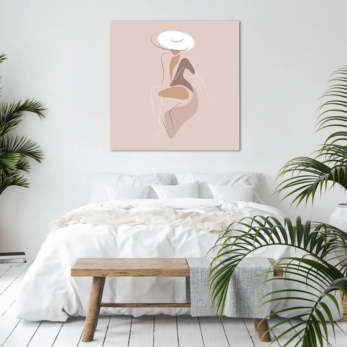 Bild auf Leinwand - Leinwandbild - Eine Dame sein - 40x40 cm