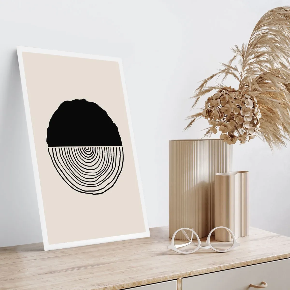 Poster - Halb und halb - 40x50 cm