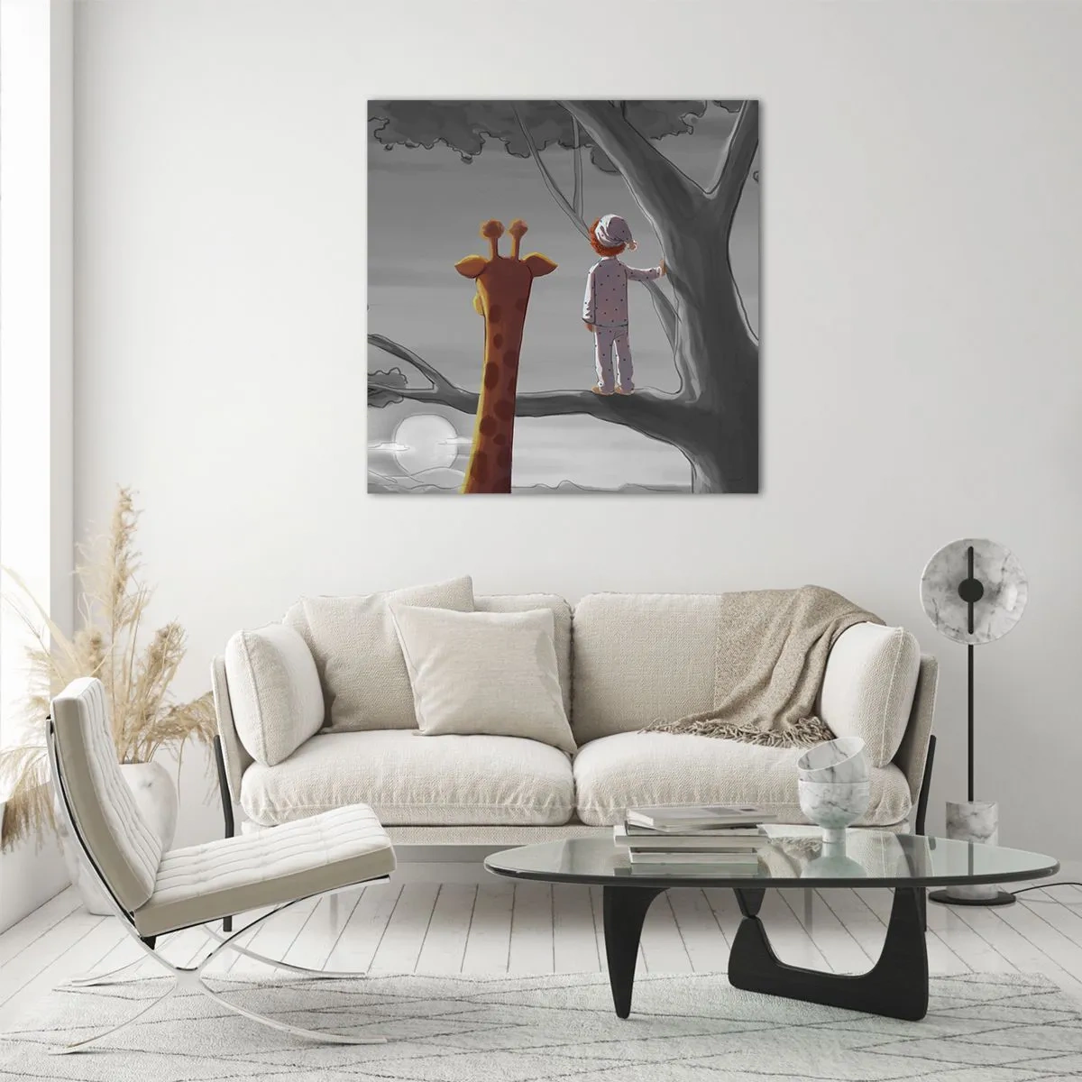 Glasbild - Bild auf glas - Das passiert wirklich - 70x70 cm