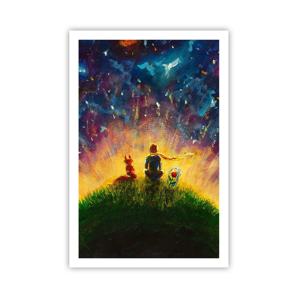 Poster - Liebe und Freundschaft - die ganze Welt - 61x91 cm