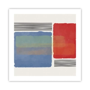 Poster - Der Geist und der Buchstabe der Geometrie - 50x50 cm