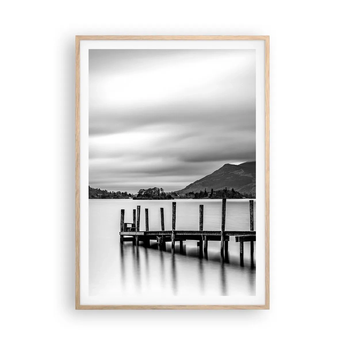 Poster in einem Rahmen aus heller Eiche - Milde und Kraft - 70x100 cm