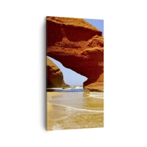 Bild auf Leinwand - Leinwandbild - Wasser und Wind seit Tausenden von Jahren - 45x80 cm