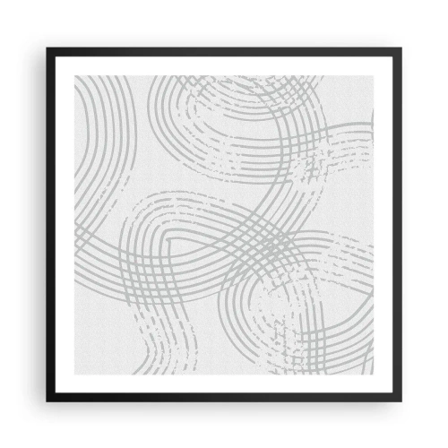 Poster in einem schwarzem Rahmen - Es gibt keinen einfachen Weg - 60x60 cm