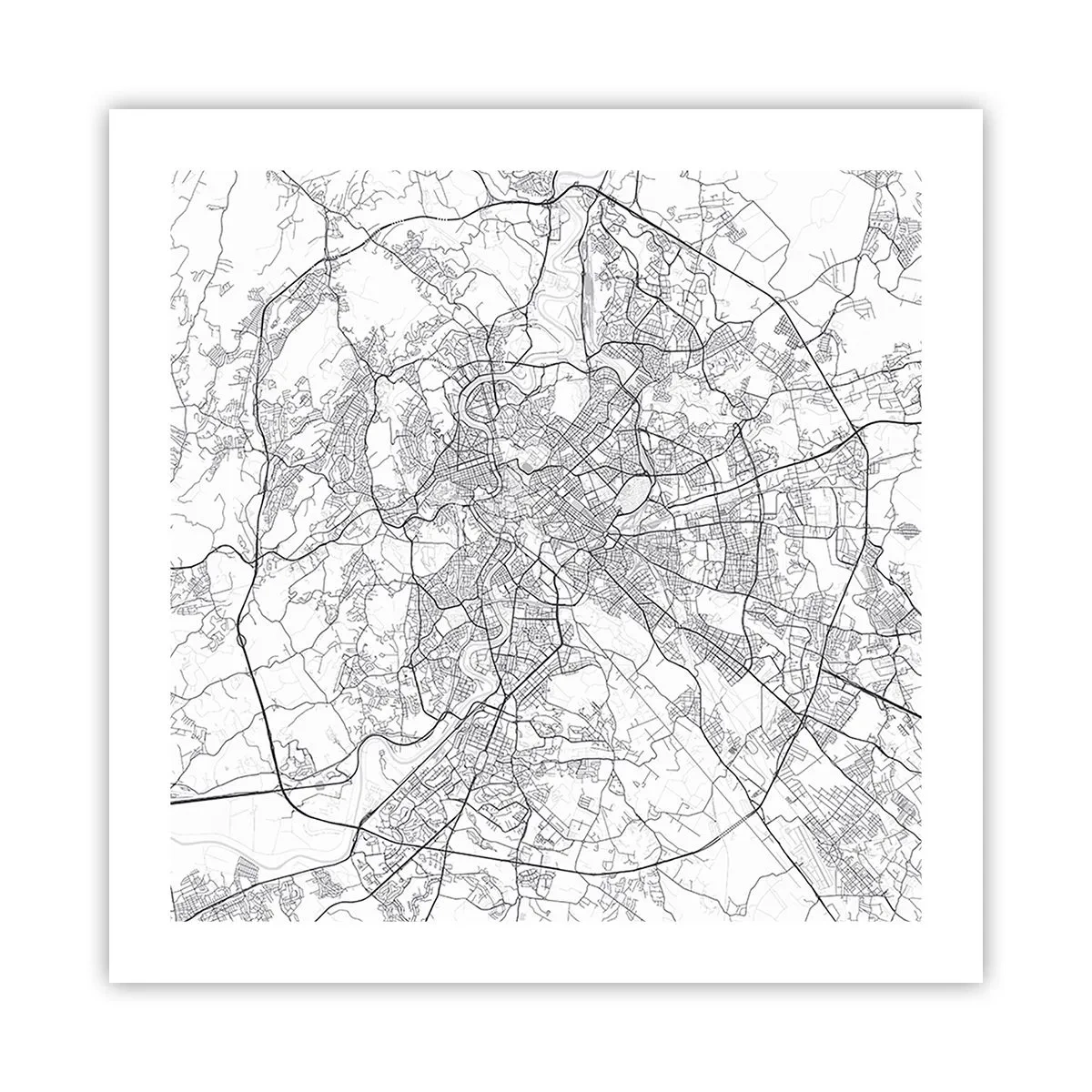 Poster - Römischer Kreis - 50x50 cm