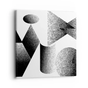 Bild auf Leinwand - Leinwandbild - Winkel und Ovale - 40x40 cm
