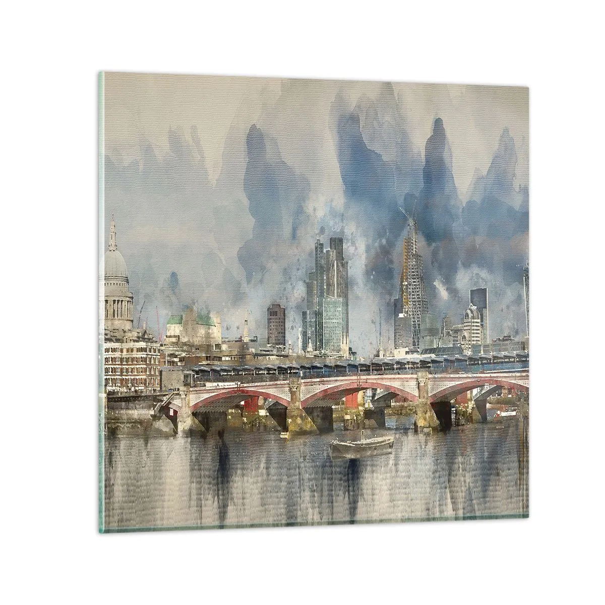 Glasbild - Bild auf glas - London in seiner ganzen Pracht - 40x40 cm