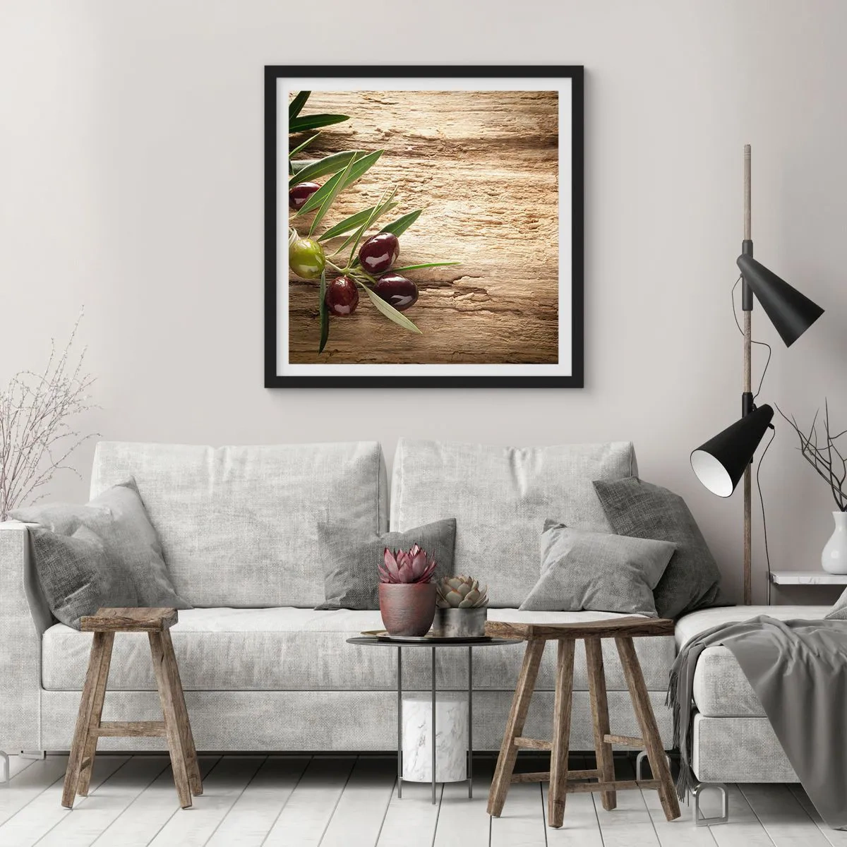 Poster in einem schwarzem Rahmen - Direkt aus der Natur - 30x30 cm