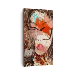 Bild auf Leinwand - Leinwandbild - Niemand weiß, was du wirklich bist - 45x80 cm