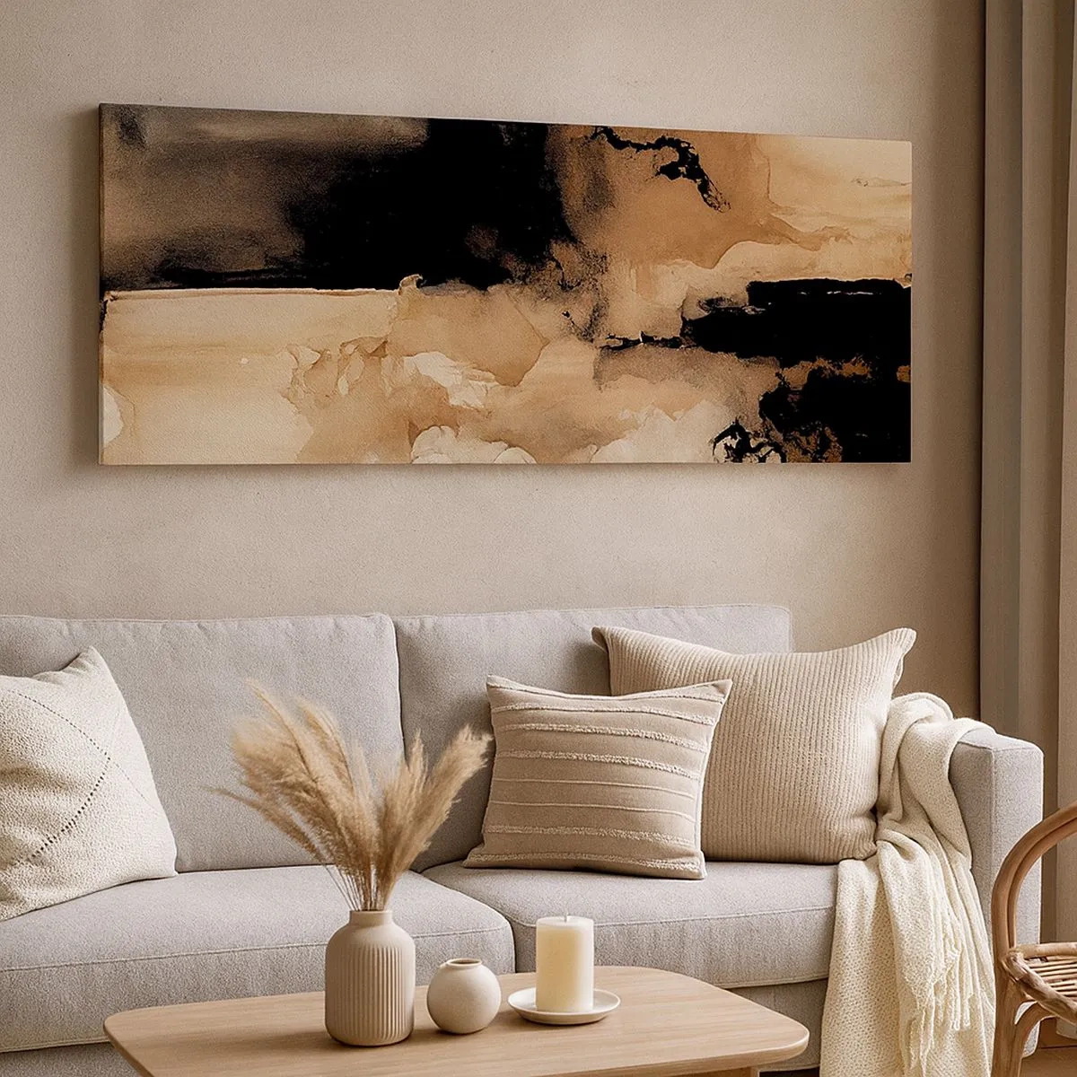 Bild auf Leinwand - Leinwandbild - Faszinierende Abstraktion - 100x40 cm
