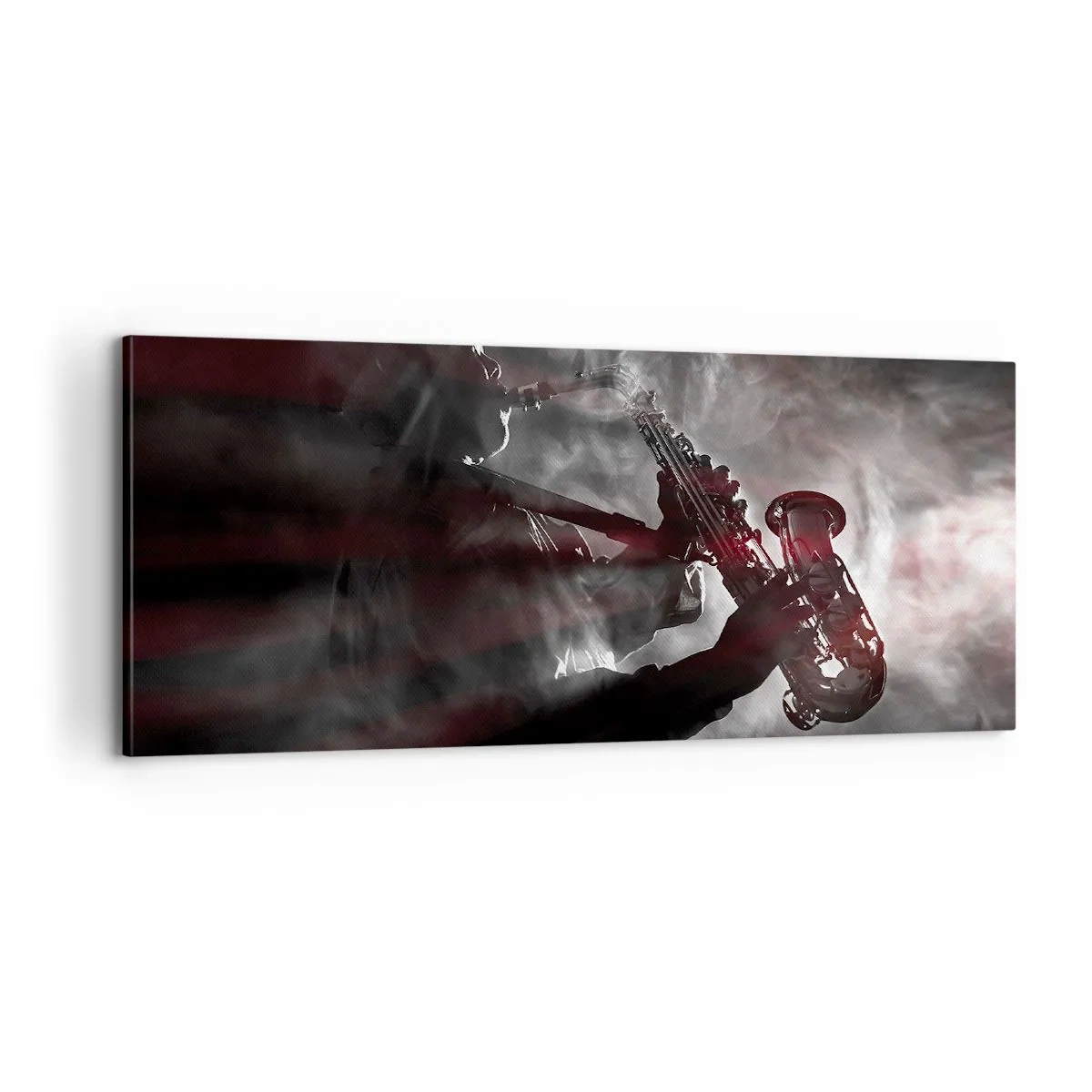 Bild auf Leinwand - Leinwandbild - In den Dämpfen des Jazz - 100x40 cm