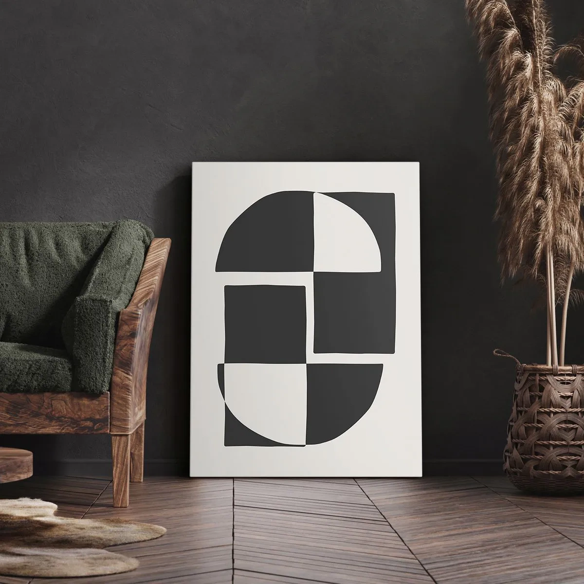 Bild auf Leinwand - Leinwandbild - Antithese - Synthese - 45x80 cm