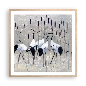Poster in einem Rahmen aus heller Eiche - Unter ihren eigenen - 60x60 cm