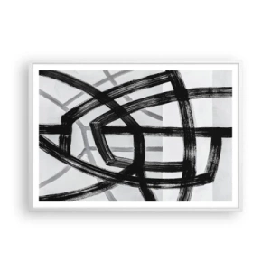 Poster in einem weißen Rahmen - Bautiefe - 100x70 cm