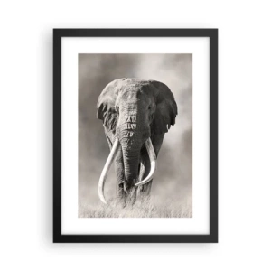 Poster in einem schwarzem Rahmen - Afrikanischer Patriarch - 30x40 cm