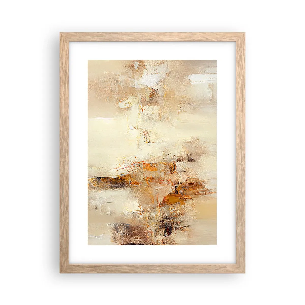 Poster in einem Rahmen aus heller Eiche - Seele aus Bernstein - 30x40 cm