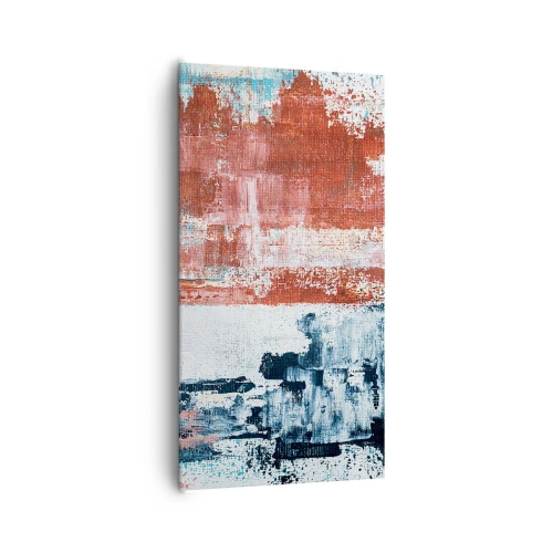 Bild auf Leinwand - Leinwandbild - Fünfzig-Fünfzig abstrakt - 65x120 cm