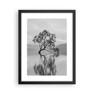 Poster in einem schwarzem Rahmen - Es gibt so ein Land - 30x40 cm