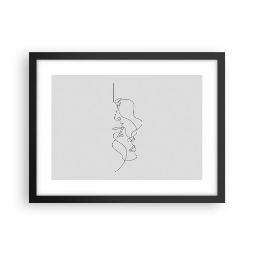 Poster in einem schwarzem Rahmen - Die Hitze bitterer Begierden - 40x30 cm