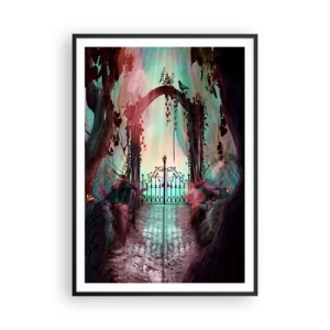 Poster in einem schwarzem Rahmen - Geheimer Garten - 70x100 cm