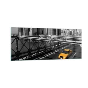 Glasbild - Bild auf glas - Die Farbe einer Großstadt - 100x40 cm