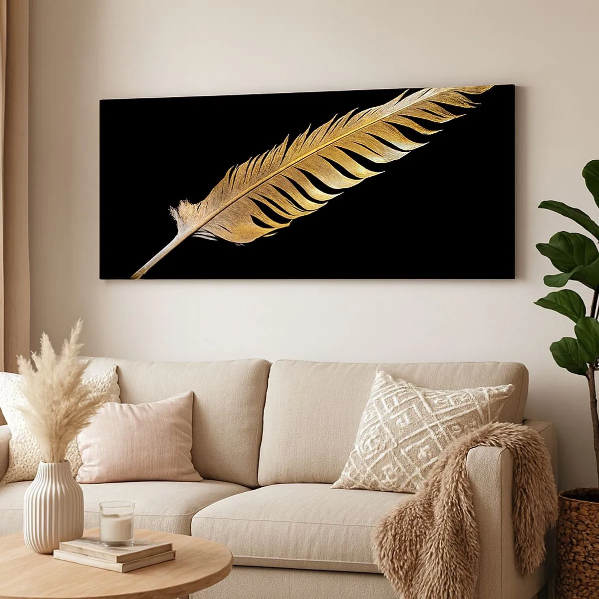 Bild auf Leinwand - Leinwandbild - Er hat ein ungewöhnliches Schreibtalent ... - 100x40 cm