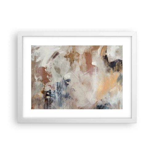 Poster in einem weißen Rahmen - Neblige Abstraktion - 40x30 cm