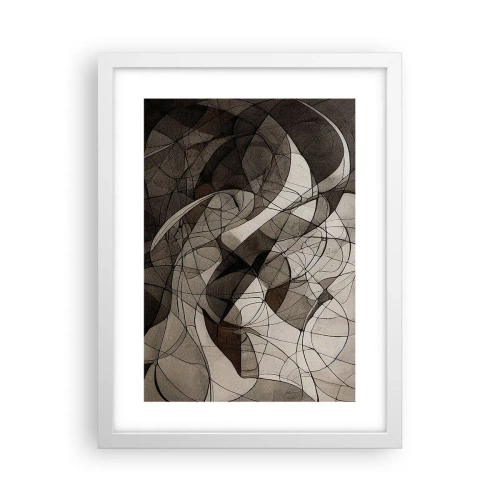 Poster in einem weißen Rahmen - Zirkulation von Erdfarben - 30x40 cm