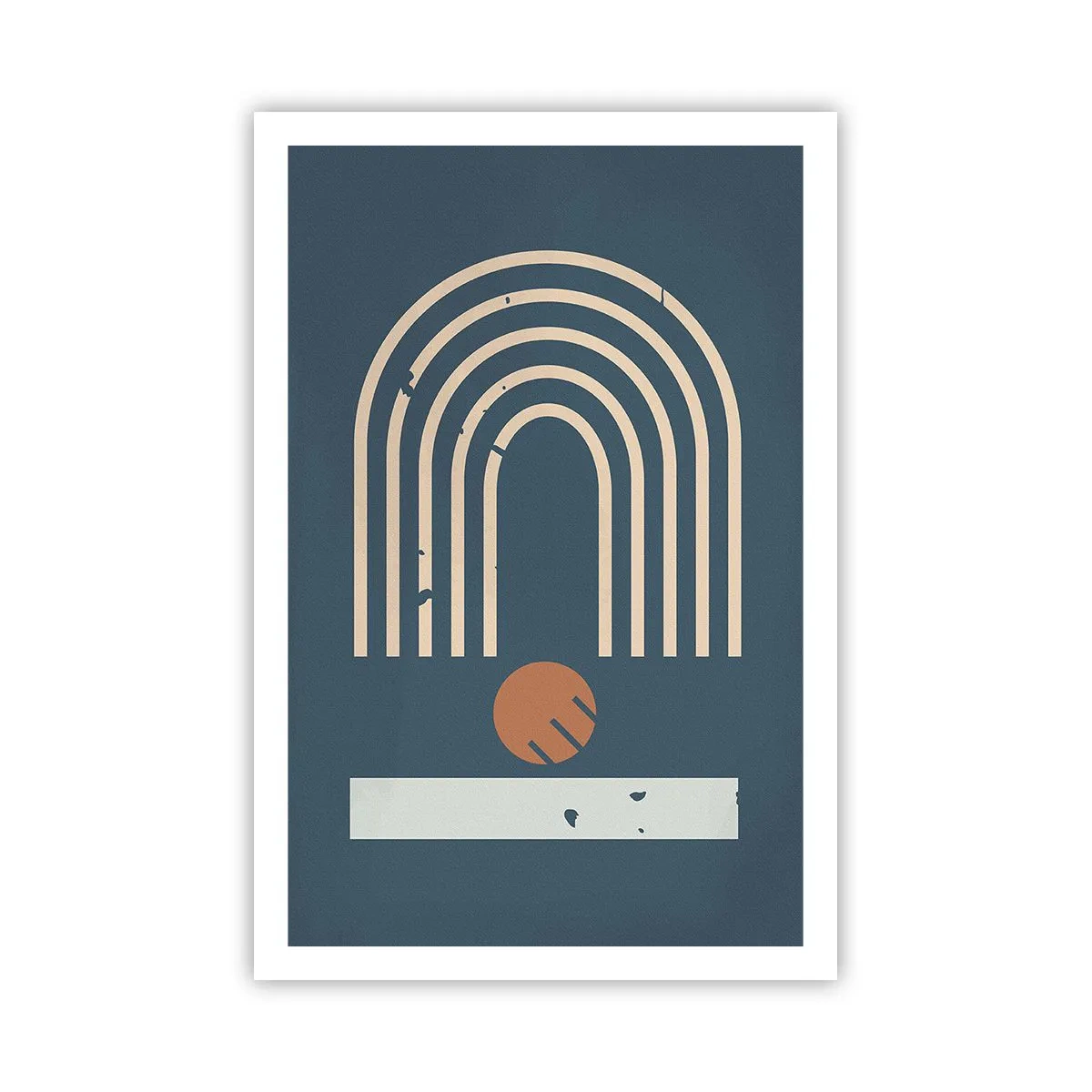 Poster - Geometrie auf dem Granatapfel - 61x91 cm