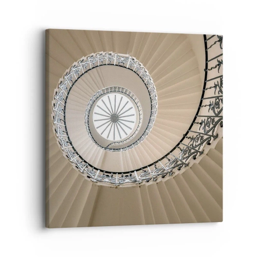 Bild auf Leinwand - Leinwandbild - Im Inneren der Muschel - 30x30 cm