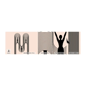 Fototapeten Muster Selbstklebend Deluxe Sticker - Verkehrt herum - Surrealismus, Körper, Yoga - 100x30 cm