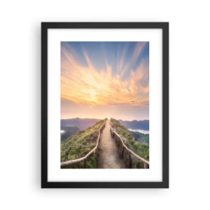 Poster in einem schwarzem Rahmen - Nah am Himmel - 30x40 cm