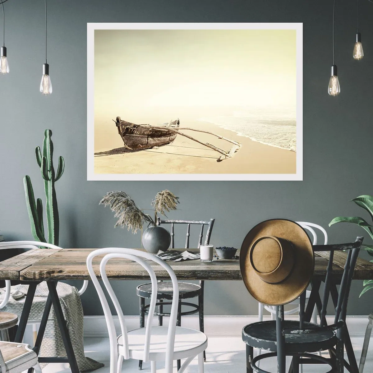 Poster - Erinnerung an die Südsee - 91x61 cm