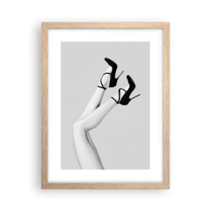 Poster in einem Rahmen aus heller Eiche - Verkehrt herum - 30x40 cm