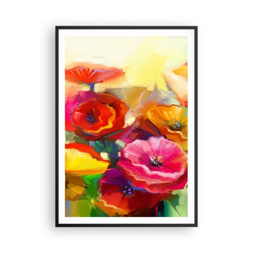 Poster in einem schwarzem Rahmen - Nicht nur rot - 70x100 cm