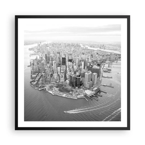 Poster in einem schwarzem Rahmen - Und wie kann es man nicht lieben? - 60x60 cm