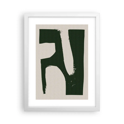 Poster in einem weißen Rahmen - Weiße Buchten - 30x40 cm