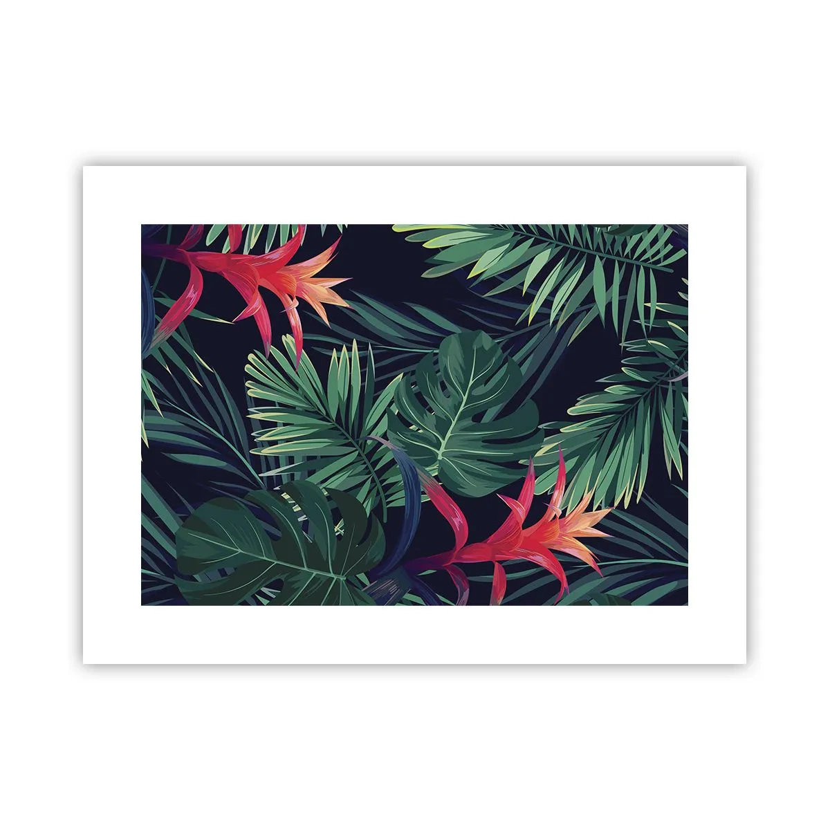 Poster - Im Grünen in Flammen gehen - 40x30 cm