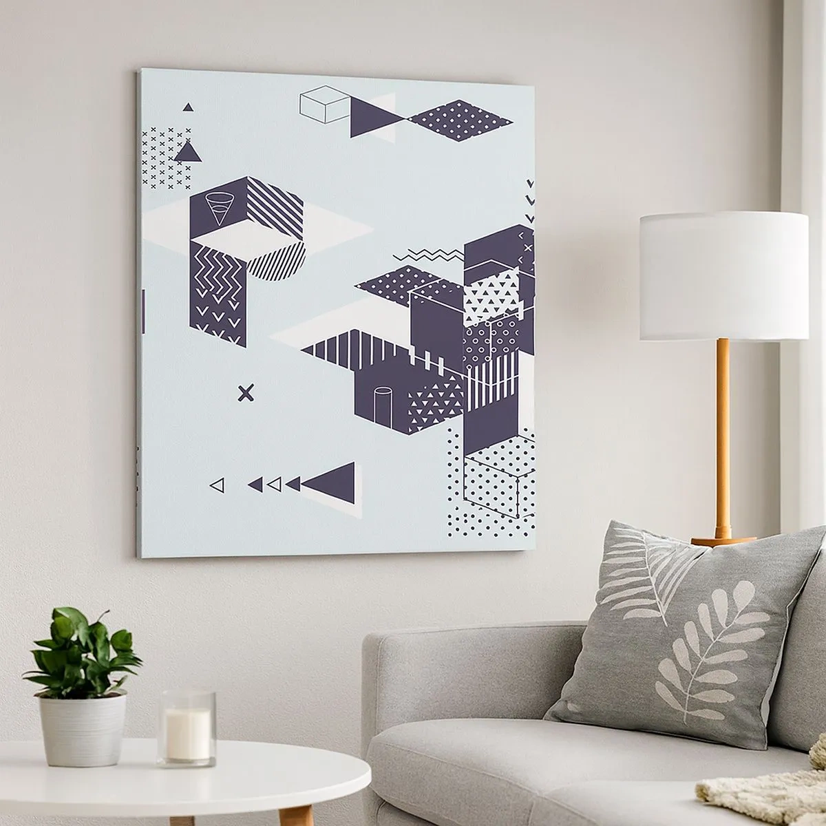 Bild auf Leinwand - Leinwandbild - In der Seele eines Mathematikers - 30x30 cm