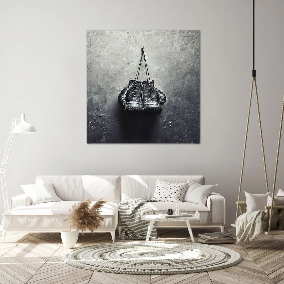 Bild auf Leinwand - Leinwandbild - Zeit des Kampfes und Zeit des Friedens - 40x40 cm